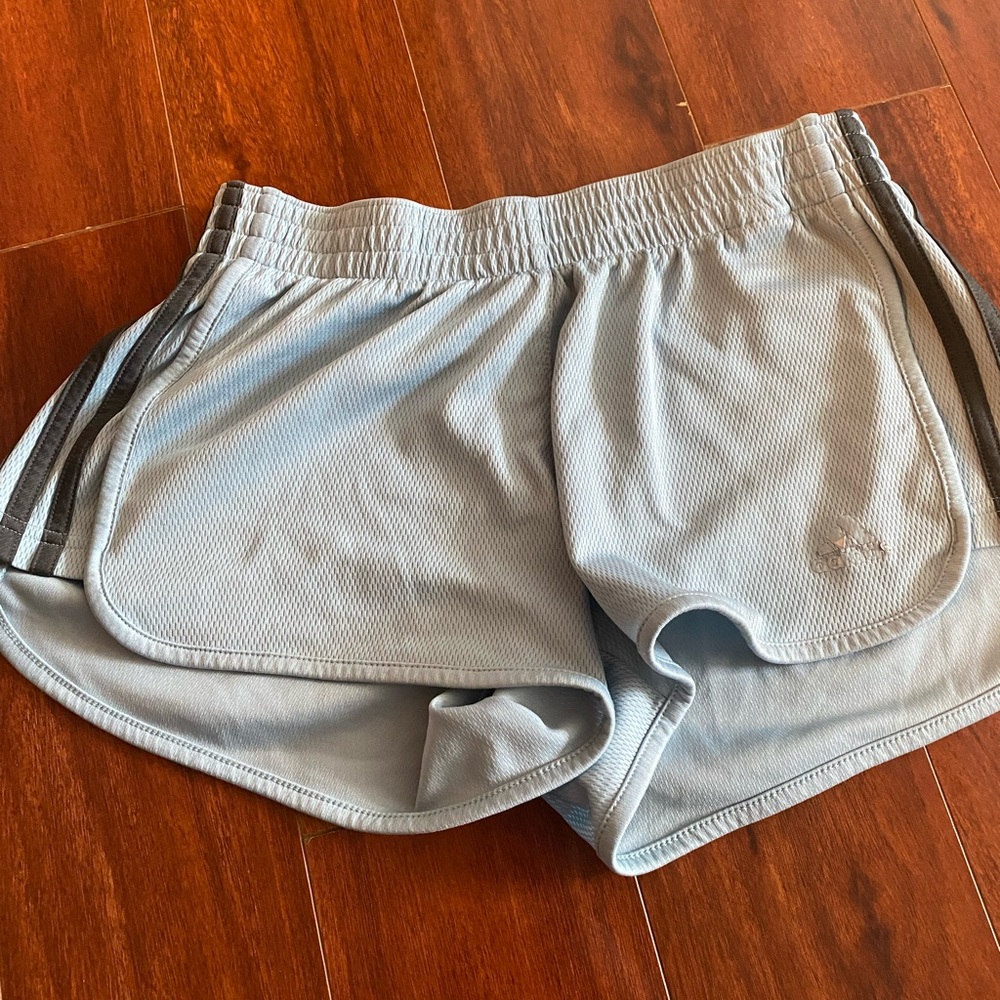 Women's Light Blue Adidas Shorts
